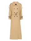 Gucci Womens Gg-monogram Double-breasted Wool And Silk-blend Coat Archive Beige In Neutrals