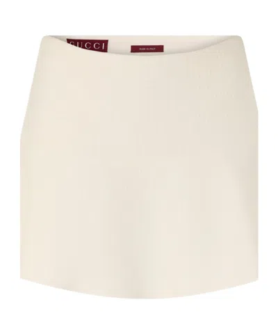 Gucci Trendy Brand Fashion Half Skirt In White