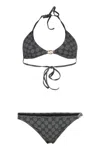 Gucci Triangle Bra Bikini In Black