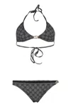 Gucci Triangle Bra Bikini In Black