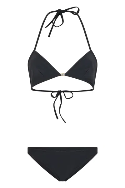 Gucci Triangle Silhouette Bikini In Black