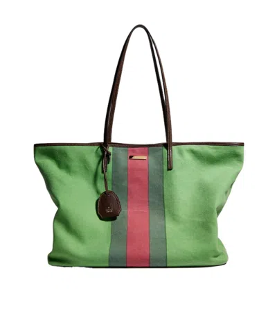 Gucci Tribeca 'cannes' Large Tote In Green