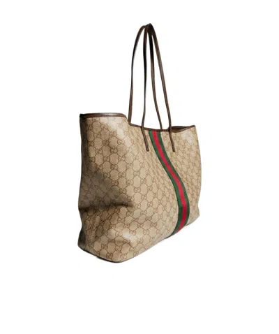 Gucci Tribeca Large Shopping Bag In Brown