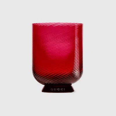 Gucci Trinkglas Aus Muranoglas In Red