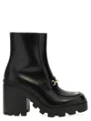 Gucci Damenstiefelette Mit Horsebit In Black