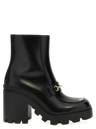 Gucci Trip Ankle Boots In Black