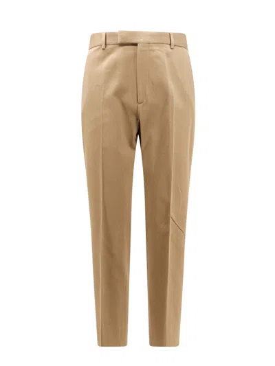 GUCCI GUCCI WEB DETAIL COTTON TROUSERS 