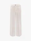 Gucci Cropped Flared Denim Pants In White