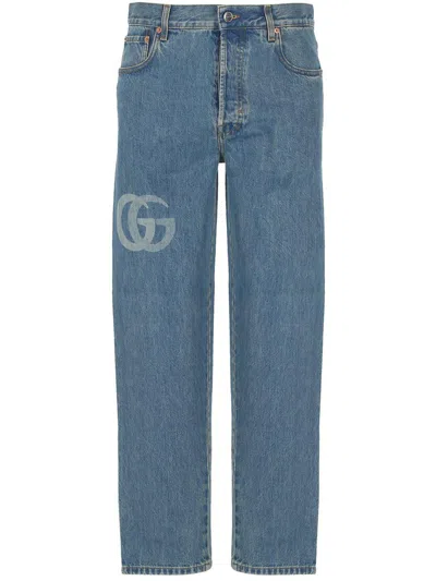Gucci Trousers In Blue