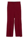 Gucci Red Tailored Wool Trousers In Red