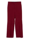 Gucci Red Tailored Wool Trousers In Red