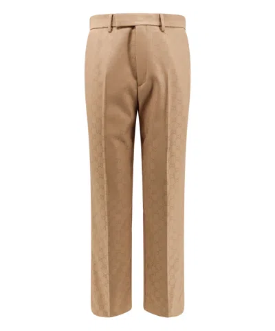 Gucci Trousers In Beige