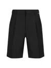 Gucci Tailored Mid-thigh Shorts With Finish In Black/mix
