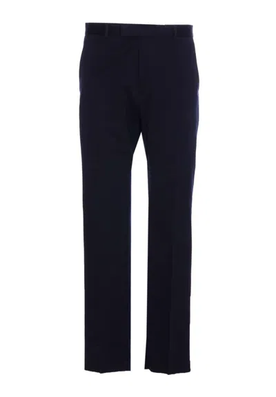 Gucci Tailored Trousers With Web Ribbon Detail In Black
