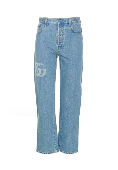 Gucci Trousers In Blue