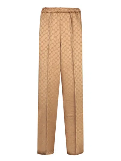 Gucci Trousers In Brown