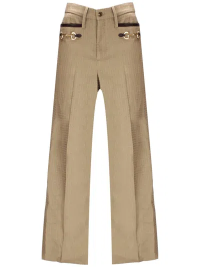 Gucci Trousers In Burned Sugar/mix