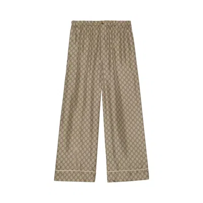 Pre-owned Gucci Trousers 'camel/mix' | Brown | Women's Size 40