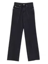 Gucci Trousers In Denim Black Relaxed Fit