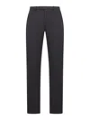 Gucci Trousers In Mouliné Wool Fabric In Gray