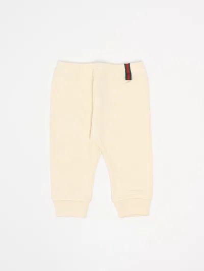 Gucci Kids' Trousers Trousers In Beige Chiaro