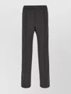 Gucci Trousers With Elastic Waistband And Side Stripe In Grey