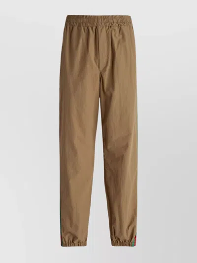 Gucci Trousers With Elastic Waistband And Side Stripes