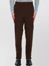 Gucci Wool Twill Trousers In Brown