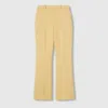 Gucci Wool Straight-leg Pants In Yellow