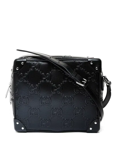 Pre-owned Gucci Trunk Cross Body Bag In Black
