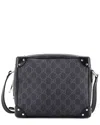 Gucci Trunk Shoulder Bag Gg Coated Canvas With Studded Leather (authentic Pre-loved) In Multi