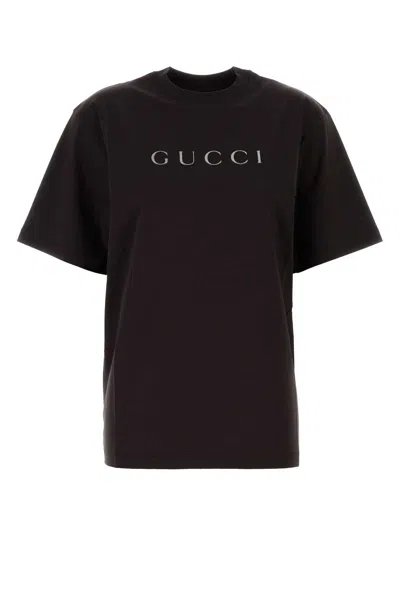Gucci T-shirt In Brown