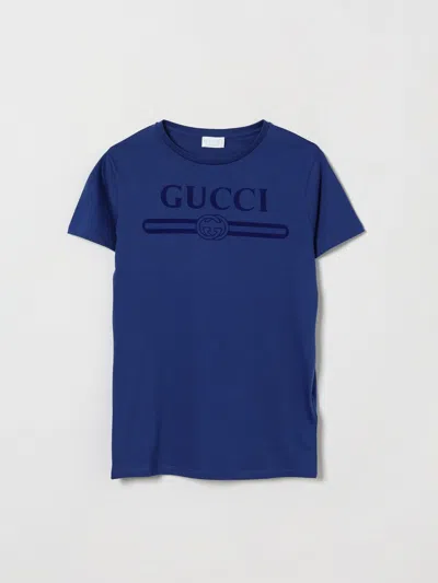 Gucci T-shirt Kids In Blue