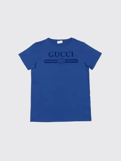 Gucci T-shirt Kids  In Blue