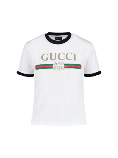 Gucci T-shirt Logo In White