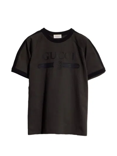 Gucci Kids' T-shirt Short Sleeves "junior" In Gray