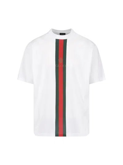 Gucci T-shirt "web" In White