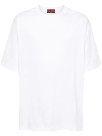GUCCI GUCCI TSHIRT WITH EMBROIDERY