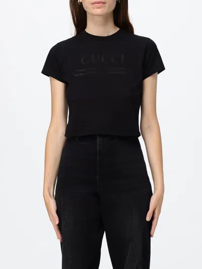 Gucci T-shirt Woman In Black
