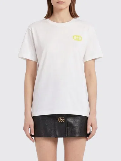 Gucci T-shirt Woman  In White