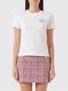Gucci Terry Interlocking Gg Embroidery T-shirt In White