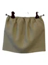 Gucci Tulip Elastic-waistband Linen Mini Skirt In Green