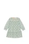 GUCCI TULLE DRESS WITH EMBROIDERY