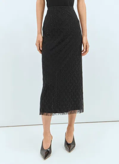 GUCCI TULLE MIDI SKIRT
