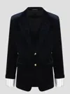 Gucci Navy Blue Detachable-sleeved Single-breasted Jacket For Men In Fw23 In Blue