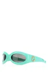 Gucci Women Turquoise Acetate Sunglasses In Green