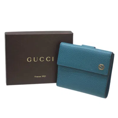 Pre-owned Gucci Turquoise Wallet (bi-fold) ()