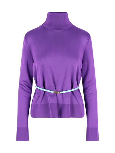 Gucci Turtle-neck Sweater In Purple