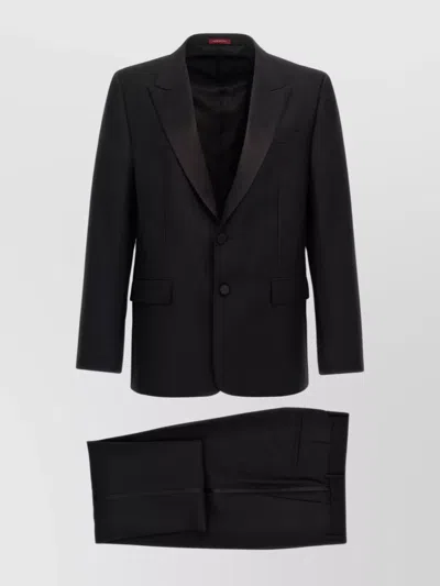 Gucci Tuxedo Suit Single-breasted Flap Pockets In Black