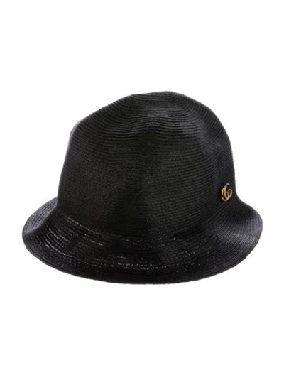Pre-owned Gucci Tweed Bucket Hat In Gray